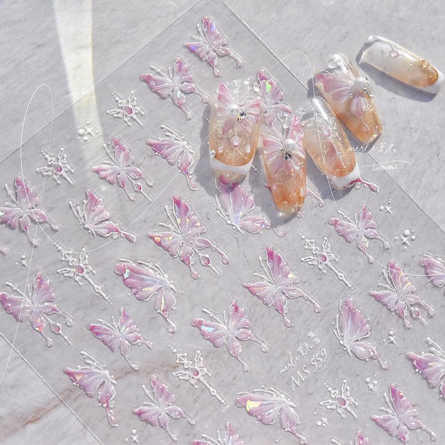 Jelly Butterfly Nail Art Sticker DIY Herstellung kreativer dekorativer Aufkleber