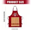 Front Towel Pocket Chef Apron Adjustable Neck Strap Gag Apron New Funny Apron  Grilling