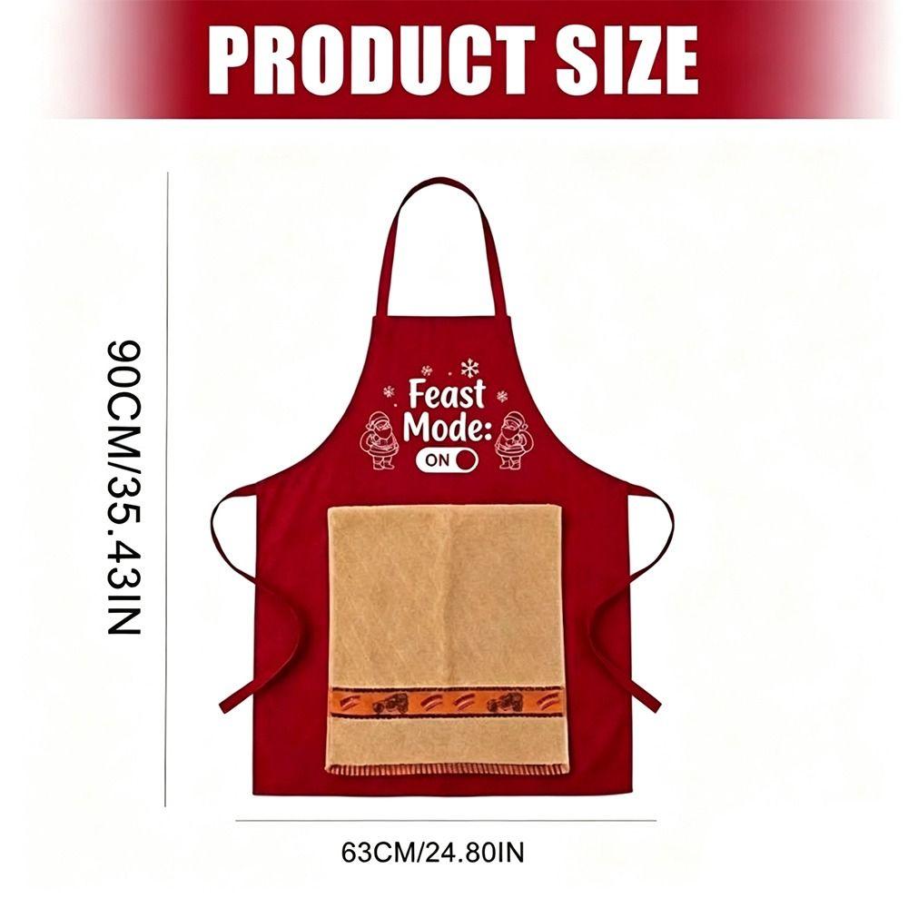 Front Towel Pocket Chef Apron Adjustable Neck Strap Gag Apron New Funny Apron  Grilling