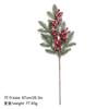 1Pc Christmas Decoration White Snow Red Berries Stems Artificial Bouquet Xmas Tree Ornament Home Decor New Year 2025 Accessories