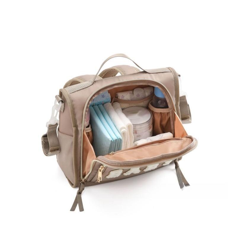Stroller Caddy Organizer - Heavy-Duty Nylon, Adjustable Straps for Uppababy/BOB, 6-Pocket Design for Mom Essentials