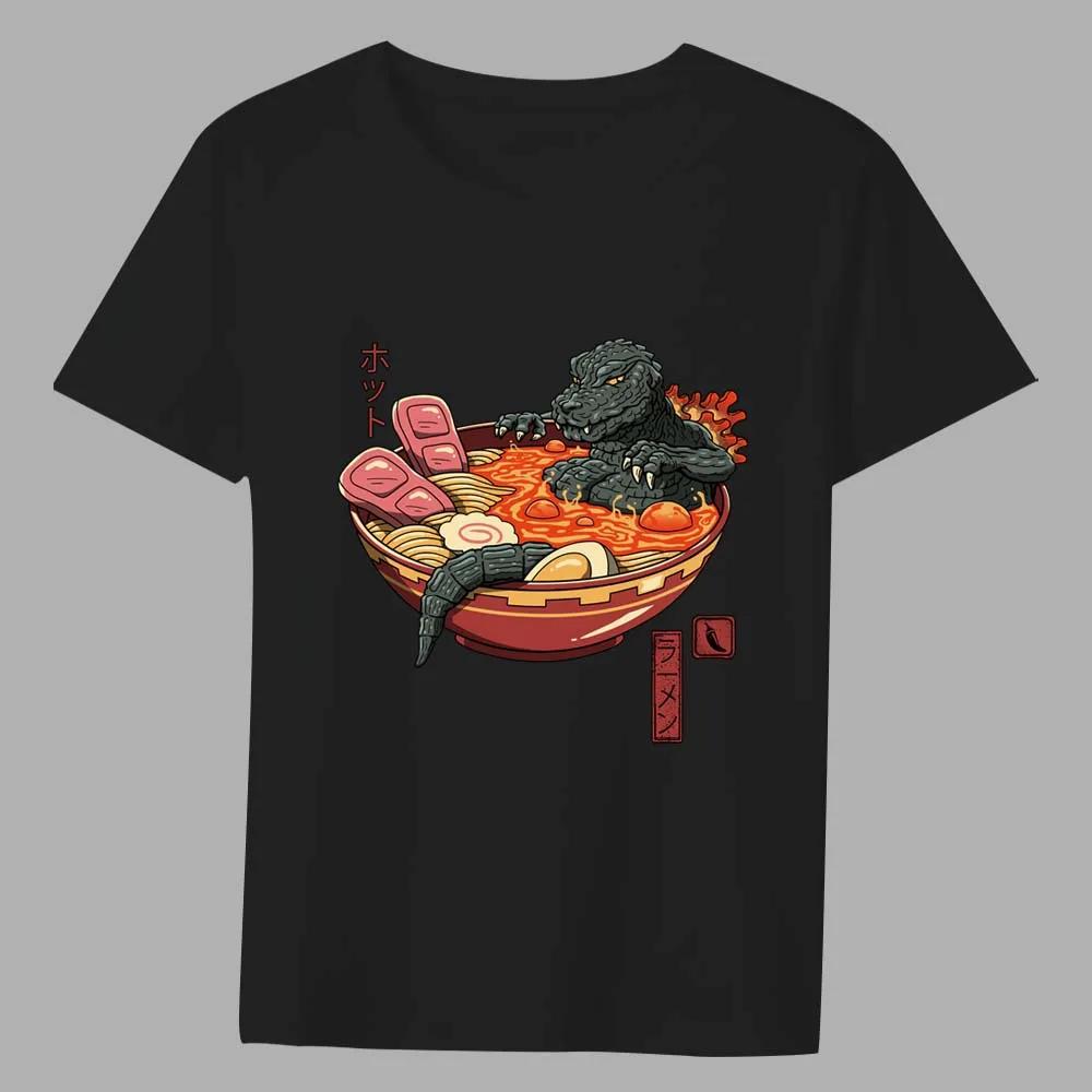 

Мужская классическая футболка Повседневная черная серия с принтом в японском стиле Футболка с коротким рукавом с круглым вырезом Удобная футболка для молодых мужчин XXXXXL чёрный