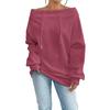 Women's Casual Off-Shoulder Loose Fit Sweatshirt