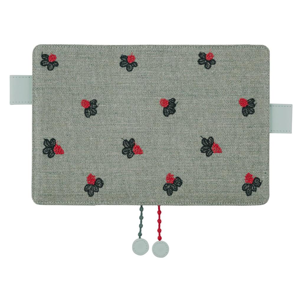 Hobonichi Techo Original Size Notebook Cover Mina Berry (A6) Perhonen/light (green)