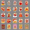 50 Pictures of God of Wealth Personality Cartoon New Year Chinese Style Spring Festival Creative Decorative Suitcase Mobile Case Stickers