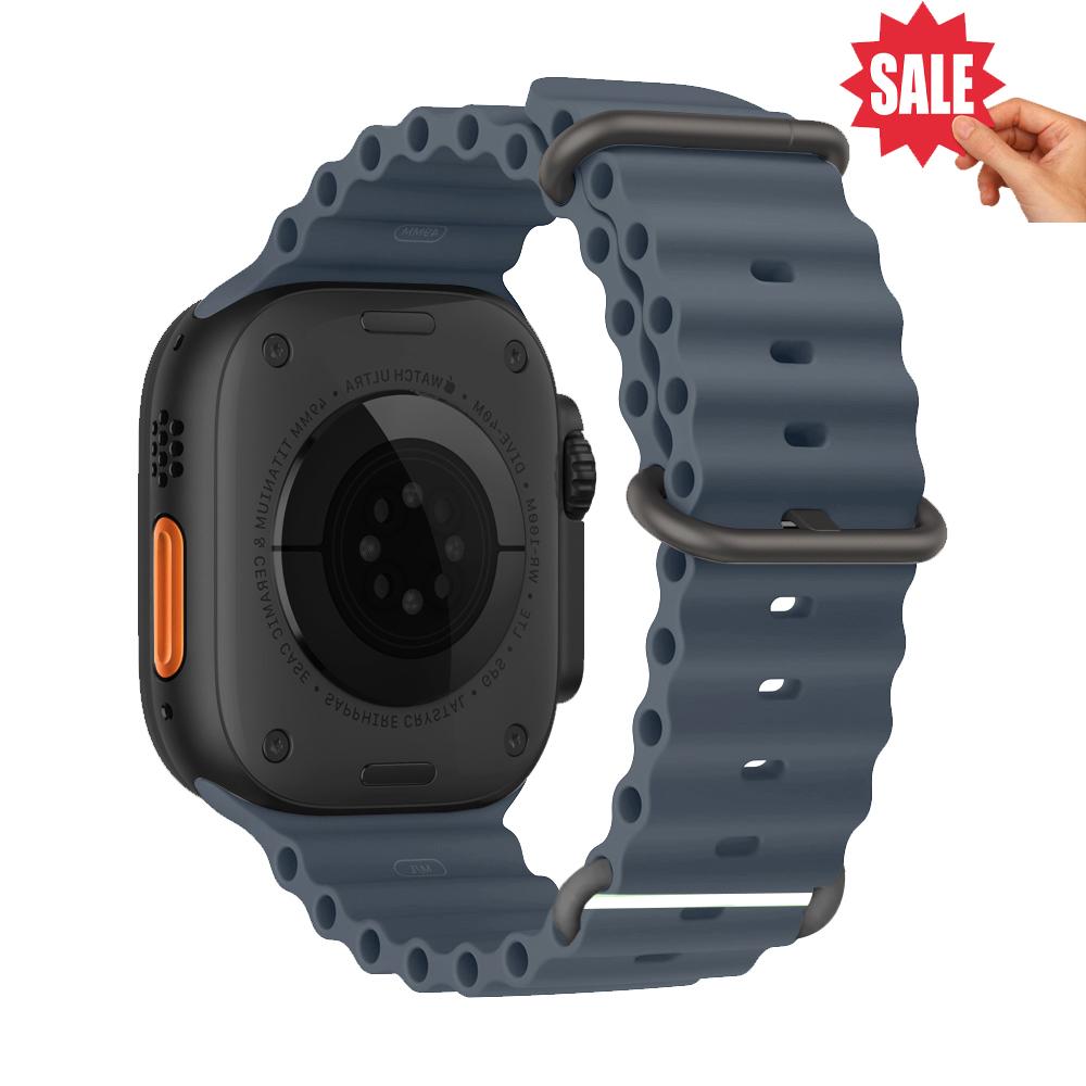 Ocean Band for Watch Ultra 3 Series 11 10 9 7 8 6 SE 49mm 45mm 46mm 42mm 44mm 40 41 Silicone Bracelet Correa iWatch Strap