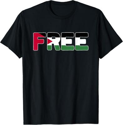 FREIES PALÄSTINA - Palästinensische Flagge Protest Kraft Unterstützung Gaza Unisex T-Shirt