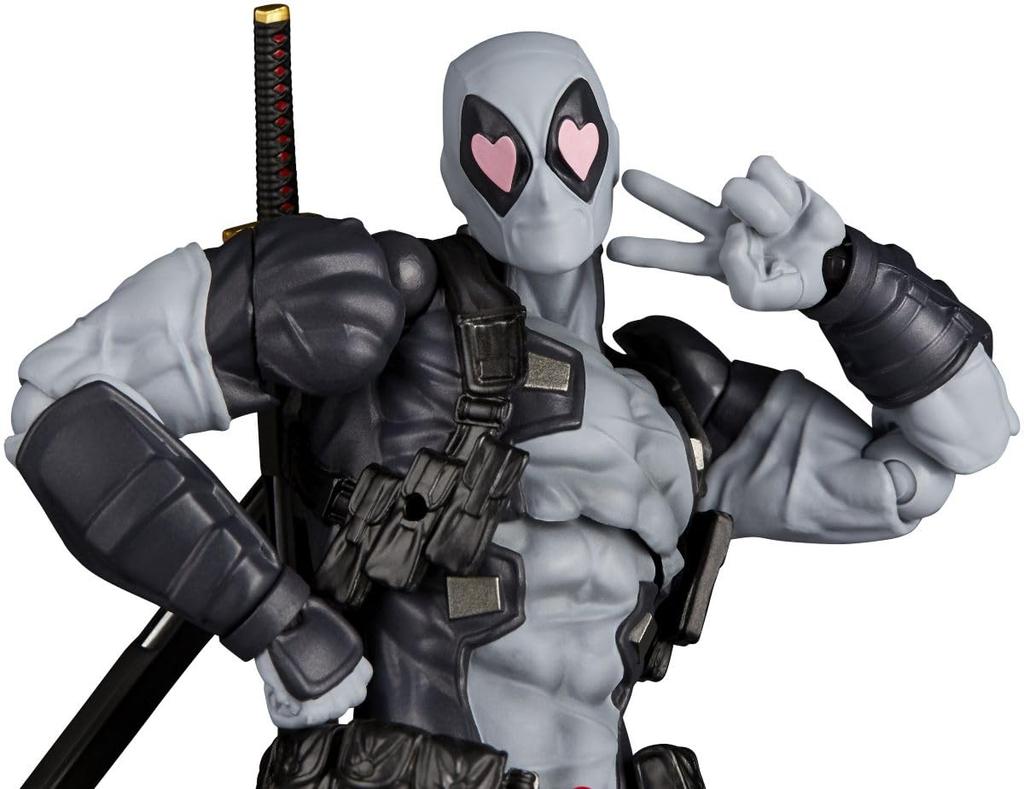Kaiyodo Revoltech Amazing Yamaguchi Deadpool approximately 170mm PVC ABS painted action figure Ver. 2.5 X-Force Color, tall, non-scale &