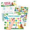 280Pcs Reward Stickers Toilet Habits Potty Training Sticker Chart Matching Wall Hang Montessori Early Education for Kids Gifts