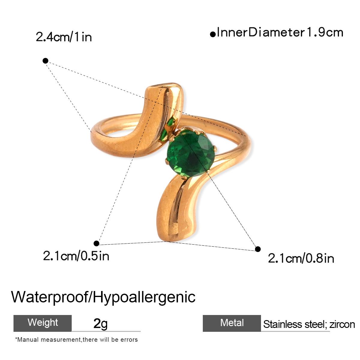 

Stainless Steel Zirconia Cutout Flower Ring: European & American Fashion Statement Index Finger Jewelry