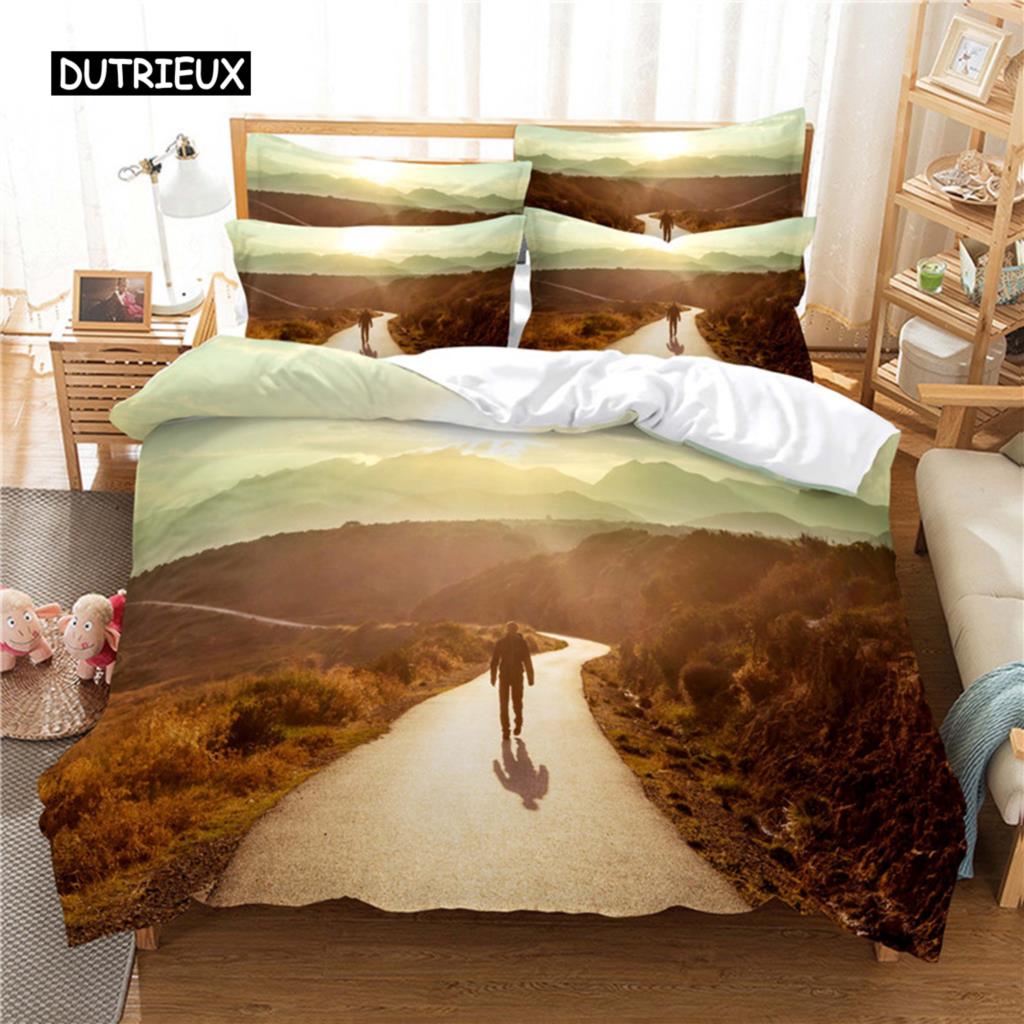 Beautiful  Scenery Bedding Set Duvet Cover Set 3d Bedding Digital Printing Bed Linen Queen Size Bedding Sets Fashion Design