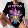 Women'S Casual Short Sleeve T-Shirt with K-Pop Demon Hunter Graphic Print Soft Breathable Fabric Regular Fit Round Neck Tee