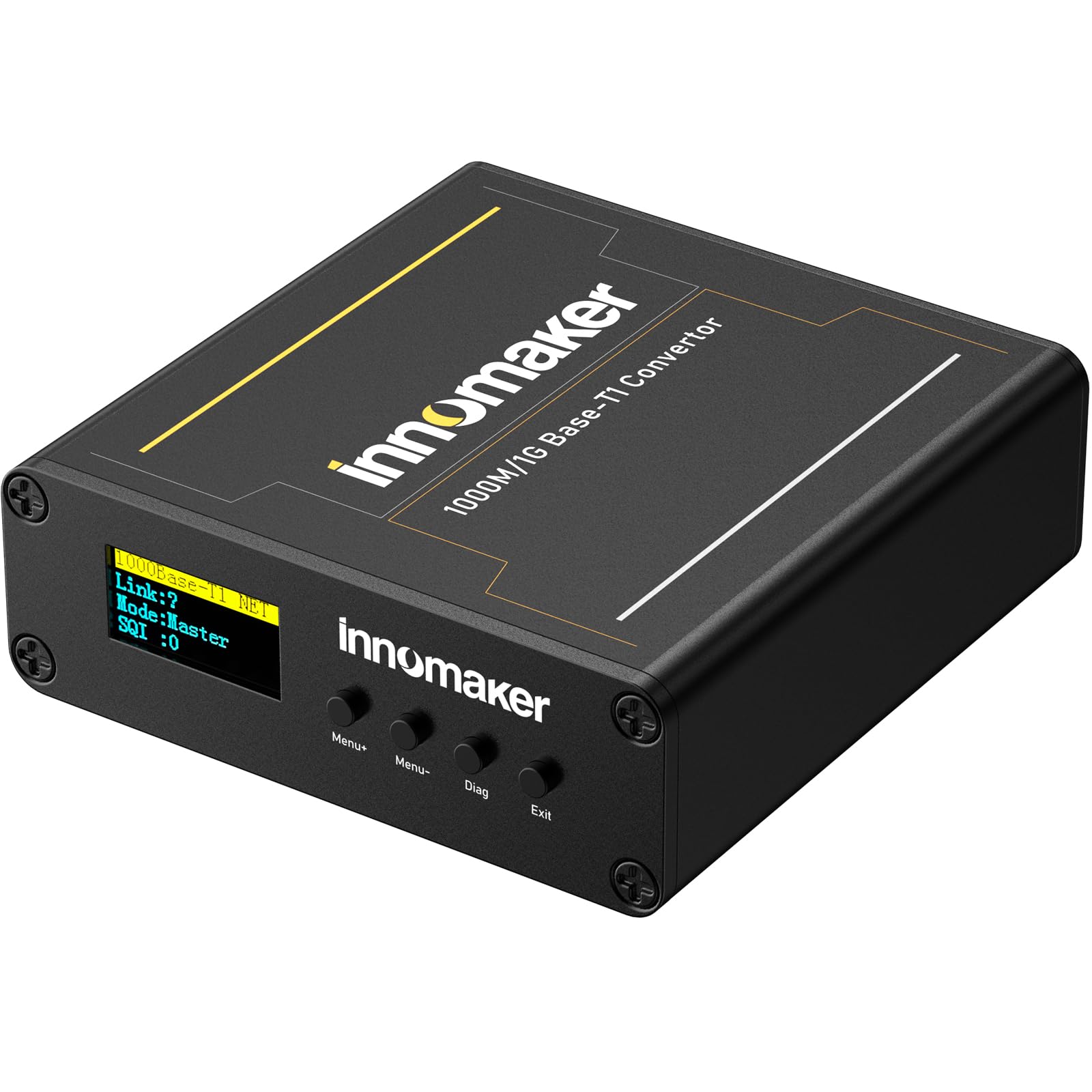 

1000BASE Ethernet Media Ethernet to Automotive IEEE with OLED Screen Converter, 2-Wire 1000BASE-T1 1000BASE-TX, 1000BASE-T1 Compliant,