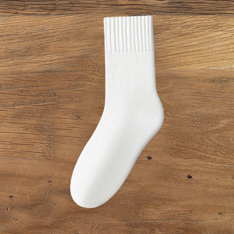 Women's Mid-Calf Anti-Pilling Thick Terry Floor Socks - Warm for Autumn & Winter.