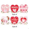 3Pcs Valentine's Day Heart Sign Tabletop Ornaments Gift Wood Love Signs Valentines