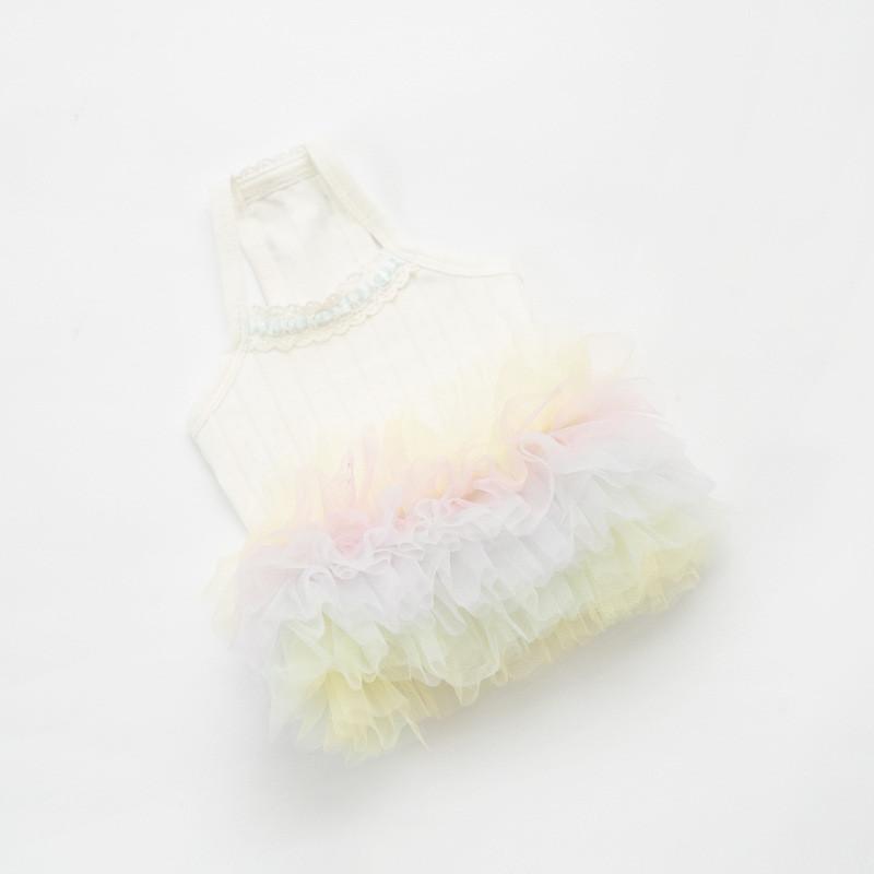 

Cat Dog Tutu Dress Summer Pet Clothes Yorkie Pomeranian Maltese Poodle Bichon Schnauze Dog Clothing Small Dog Dresses Apparel S белый