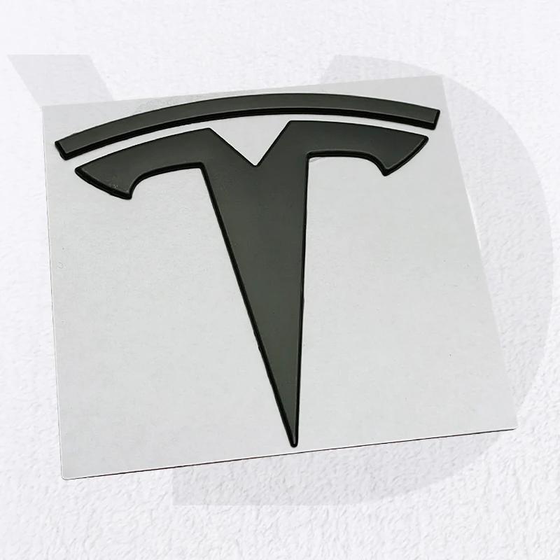 For Tesla Model 3 S X Y Roadster Cybertruck Metal Car Front Hood Cover Emblem Sticker Styling Auto Rear Trunk Badge Accessories