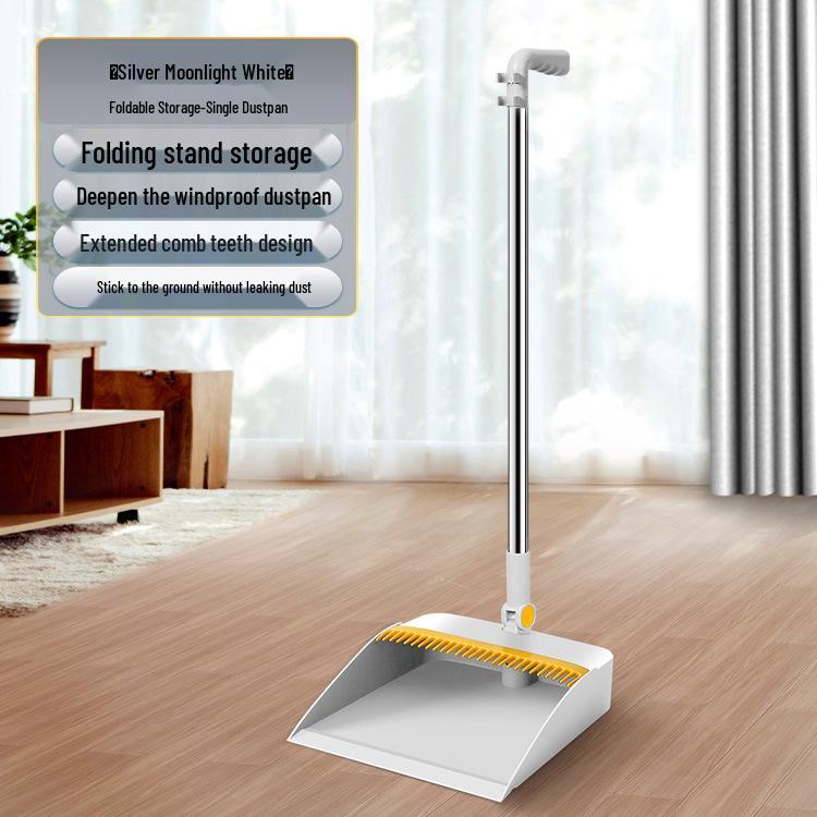 Li Lin High-Quality Non-Stick Broom & Dustpan Set with Squeegee for Hair.