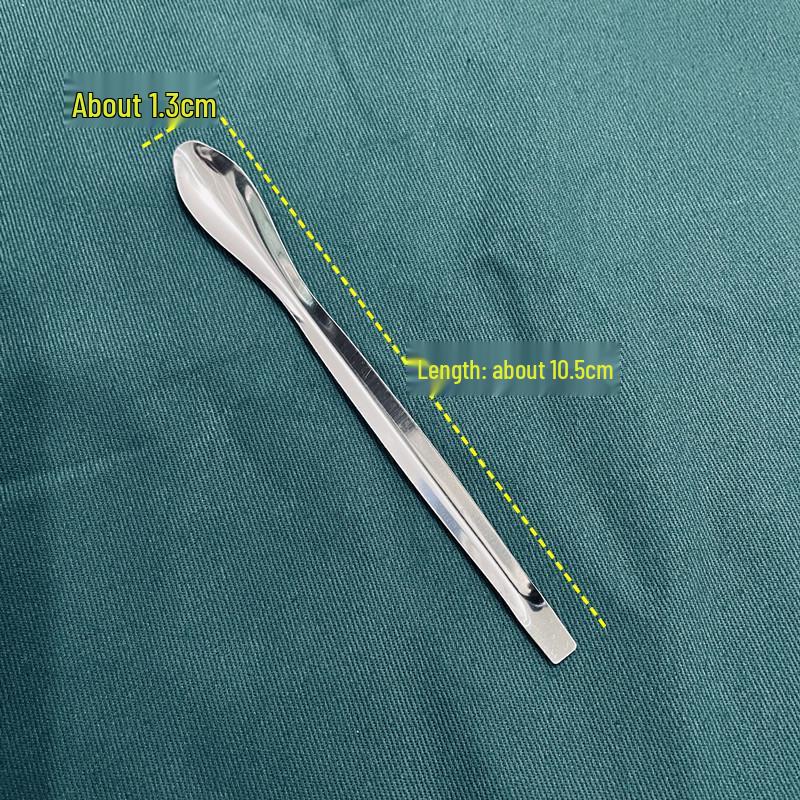 Stainless Steel Double-Ended Micro Dosage Medicine Spoon Set (22CM, Single-Ended Dispensing) - Set of Three.