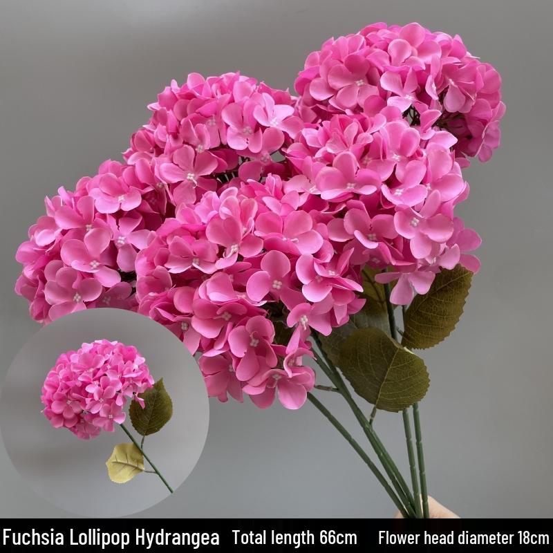 Large Silk Hydrangea Snowball Wedding Decoration Flower Arrangement