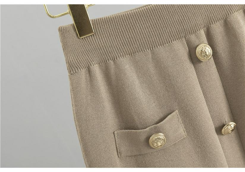 European & American Fragrance-Style Cardigan Sweater & Pencil Skirt Knitwear Set for Women - Spring & Autumn