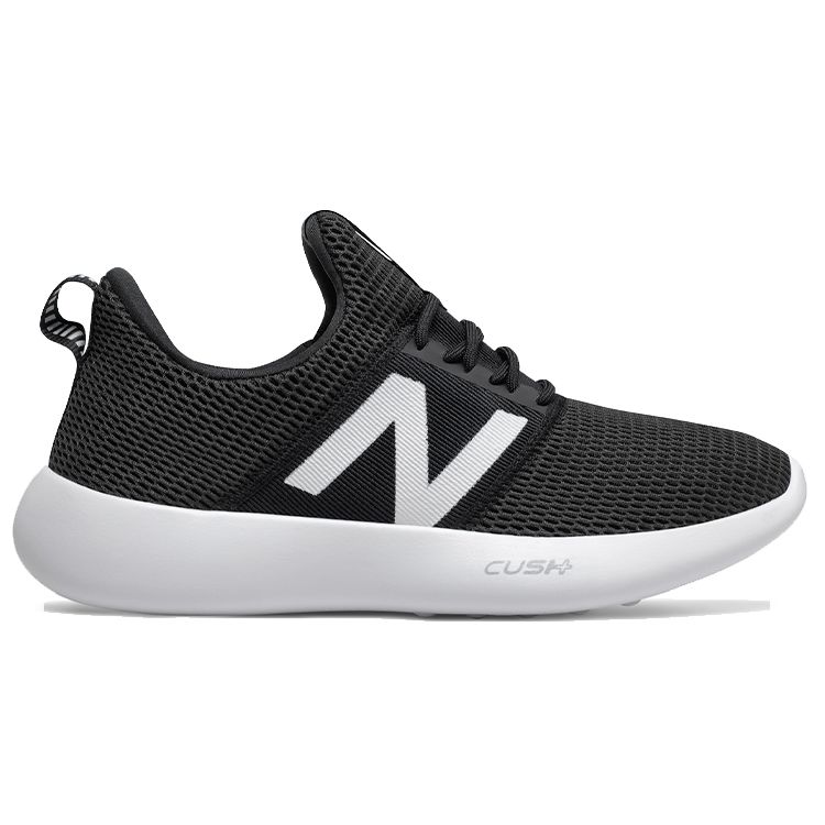 New Balance Mesh Round Toe Fabric Low Top Running Shoes Women Sneaker Black WRCVRYB2