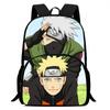 Cartoon NARUTO Pattern Lightweight Backpack With Front Pocket Adjustable Shoulder Strap Unisex Suitable For Children Age 6-10