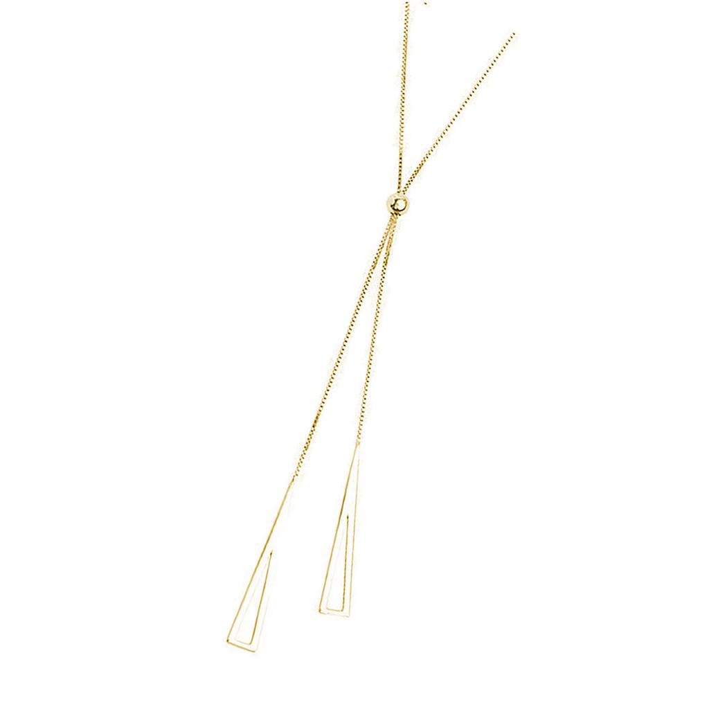 Elegant Double Layer Sweater Necklace In Sturdy Alloy Materials for Fashionable Women and Trendy Professional Daily Use