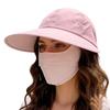 UV Hat Sunshade Hat Lightweight Breathable Quick Drying Summer With Ponytail Female Duck Tongue Caps for Hiking Climbing Cycling