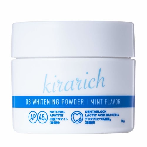 Whitening Toothpaste Whitening Powder with 45% Natural Apatite and Patented Lactic Acid Bacteria, Kirarich, 30g