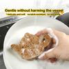 Natural Wood Pulp Cotton Dishwashing Sponge Brown Series Kitchen Hanging Cleaning Cloth Brown Wood Natural Cleaning Brush