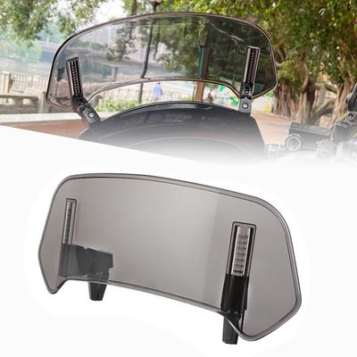 For Kawasaki Versys X300 VN 1500 MT09 MT07 Tracer 700 900 R1250GS Motorcycle Windshield Extension Adjustable Spoiler Deflector