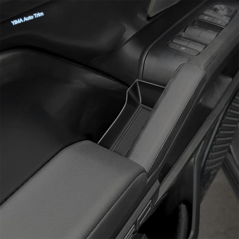 Center Central Armrest Storage Box / Inner Door Container Organizer Tray Cover For Toyota Tacoma 2024 2025 Accessories