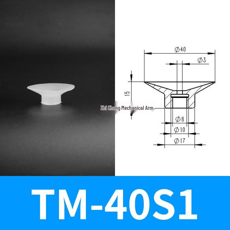 Industrial Silicone Mechanical Arm Vacuum Suction Cup Nozzle – Single/Double/Triple Layer Pneumatic Head
