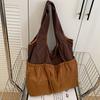 Faltbare Tasche Große Kapazität Faltbare Umhängetasche mit Reißverschluss und Innentasche Design Pendler-Tragetasche für den täglichen Gebrauch