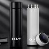 Taza Termo Inteligente para Coche de 500 ml Botella Aislada de Acero Inoxidable Para K9 K5 RIO Sorento Ceed Sportage Carnival Stinger Niro Soul