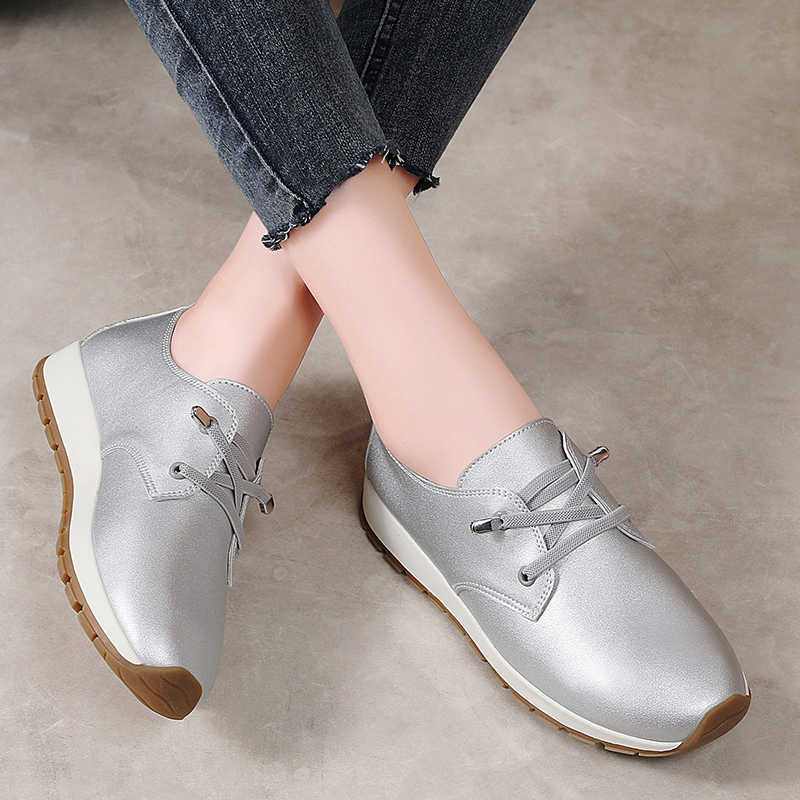 Fashion Zimni Spring-autumn Shoes Ladies Boots High Women's Shoes Women's Silver Brand Sneakers Sport Flatas Model Basctt Play