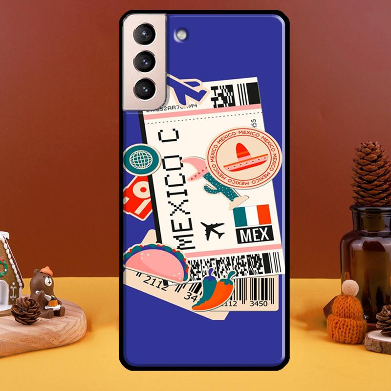 New York TOKYO Traveltickets Phone Case For Samsung Galaxy S20 FE S21 S22 Note 20 Ultra Note 10 S8 S9 S10 Plus Cover