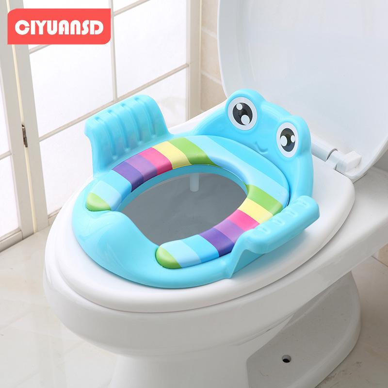Folding Kids' Toilet Ladder with Baby Seat