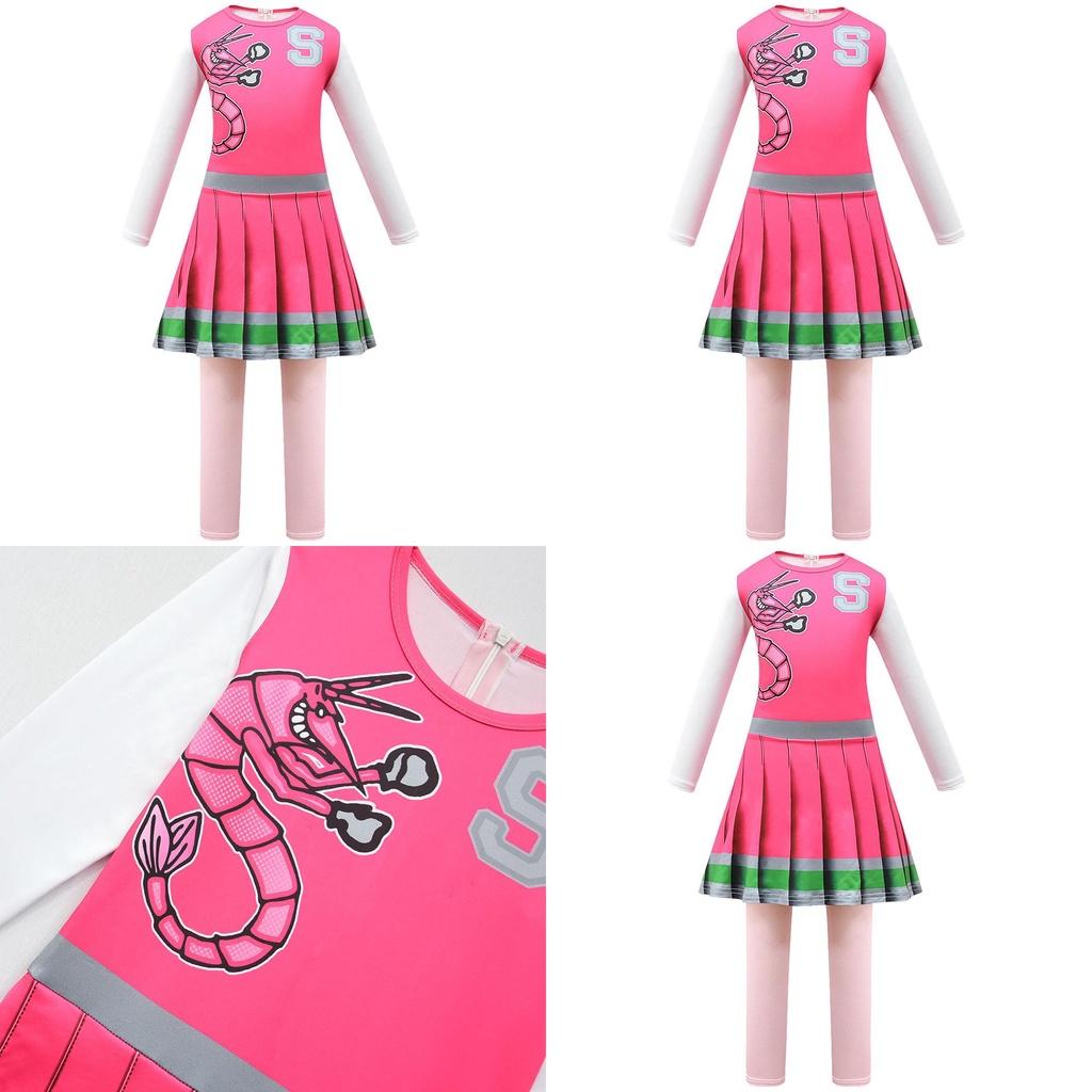 Zombie High School 2 Cosplay Tight-fitting Bodysuit Cheerleading Halloween Costume For Girls Cross-border 4549