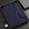 Neuer Herren Cardigan Pullovermantel V-Ausschnitt Langarm Knopfleiste Gestrickte Pullover Leicht Einfarbig Winter Dicke Oberbekleidung