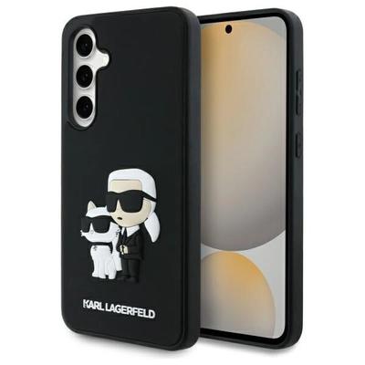 Karl Lagerfeld Klhcs24Fe3Drkcnk S24 Fe   S721 Czarny/Black Hardcase 3D Rubber Karl&Choupette
