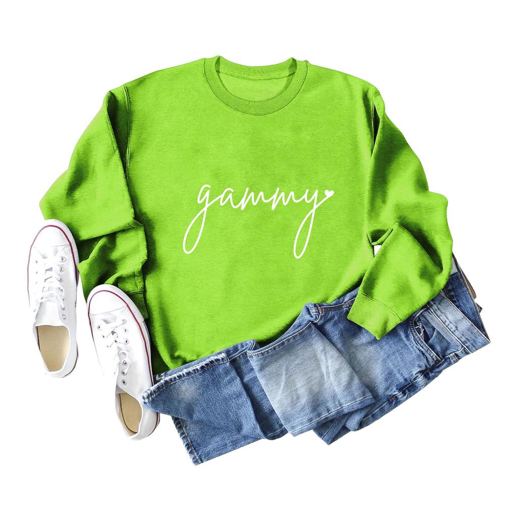Women's Loose Fit Long-Sleeve Round Neck Casual Fashion Sweatshirt