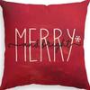 Merry Christmas Decor Cushion Cover 45x45 cm Pillow CaseCartoon Reindeer Santa Claus Printed Throw Pillowcase Linen Pillow Cover