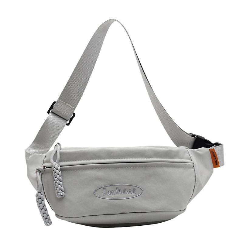 Trend Hot Sale Japanese Korean Simple Sports Trend Leisure Fanny Pack Niche Personality Commuter Travel Crossbody Breast Bag Women