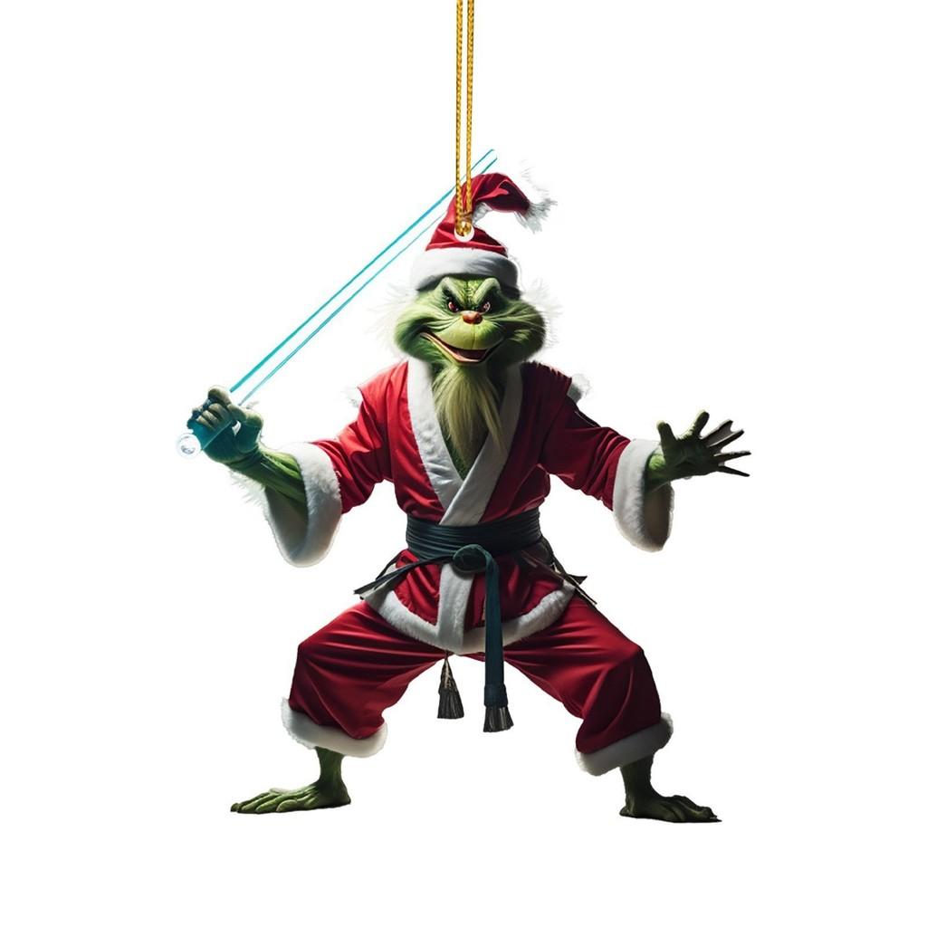 Acrylic Whimsical Christmas Tree Car Charm Unique Home Decoration With Features Aromatic