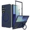 360° Rotating Magnetic Bracket Holder Hinge Magsafe Case for Samsung Galaxy Z Fold 7 6 Tempered Screen Glass Film Protect Wireless Charging Hard Cover