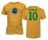 Pele 10 Brasile Calcio GOAT Maglietta Unisex Stile Maglia Tributo