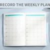 PU Leather Cover Agenda Notebook A5 Weekly Monthly Schedule Book  Conference