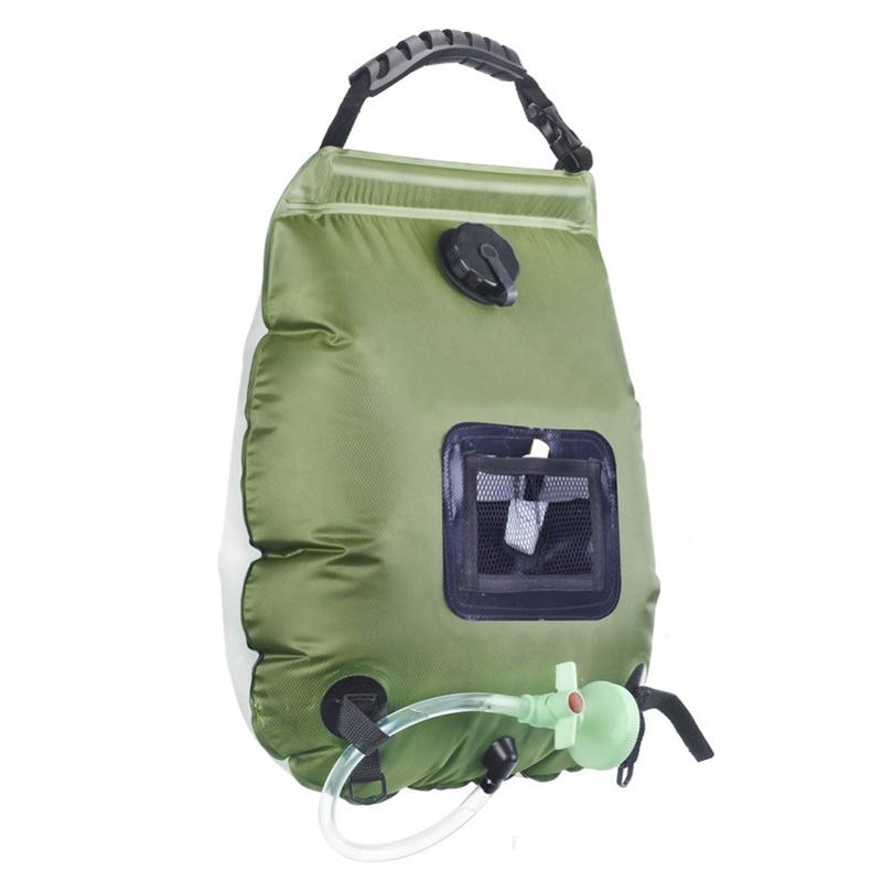 Solarduschtasche 20L Große Kapazität Wasserspeicherung Badezubehör für Outdoor-Camping Verbessert